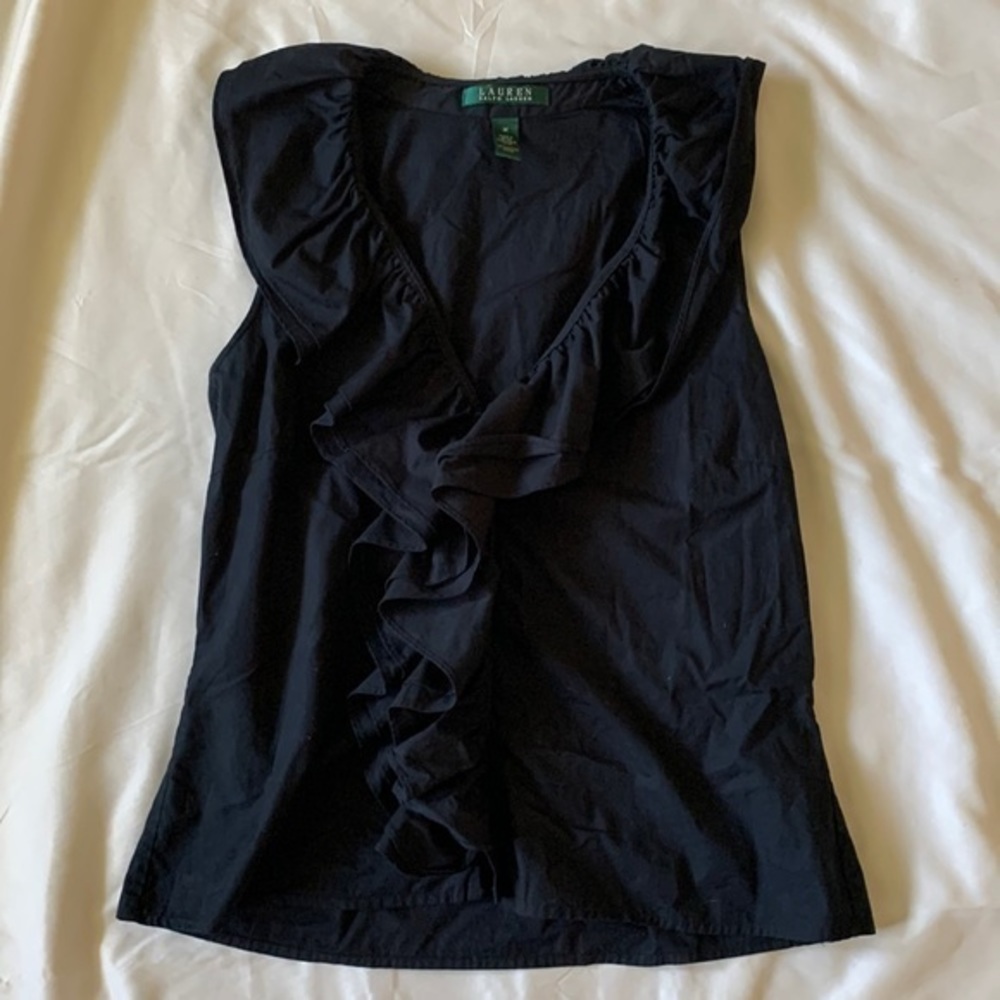 Laruen Ralph Laruen Sleeveless Collar Blouse